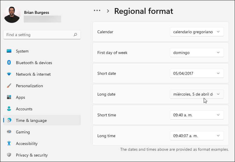 Configurar formato.