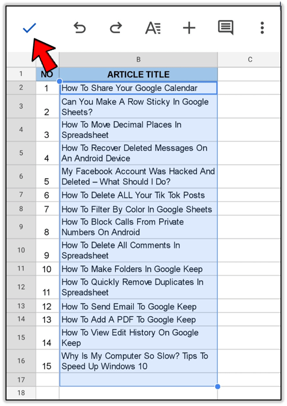 Así logramos ajustar texto en Google Sheets en dispositivos móviles.