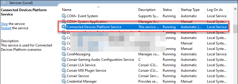 Servicio de plataforma de dispositivo conectados