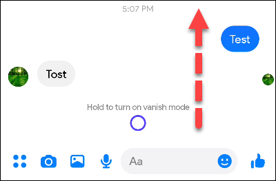 Activar mensajes temporales que se autodestruyen.