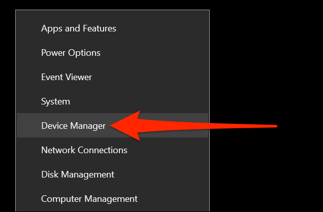 Administrador de dispositivos.