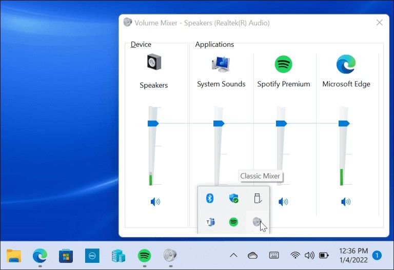 restaurar mezclador volumen Windows 3