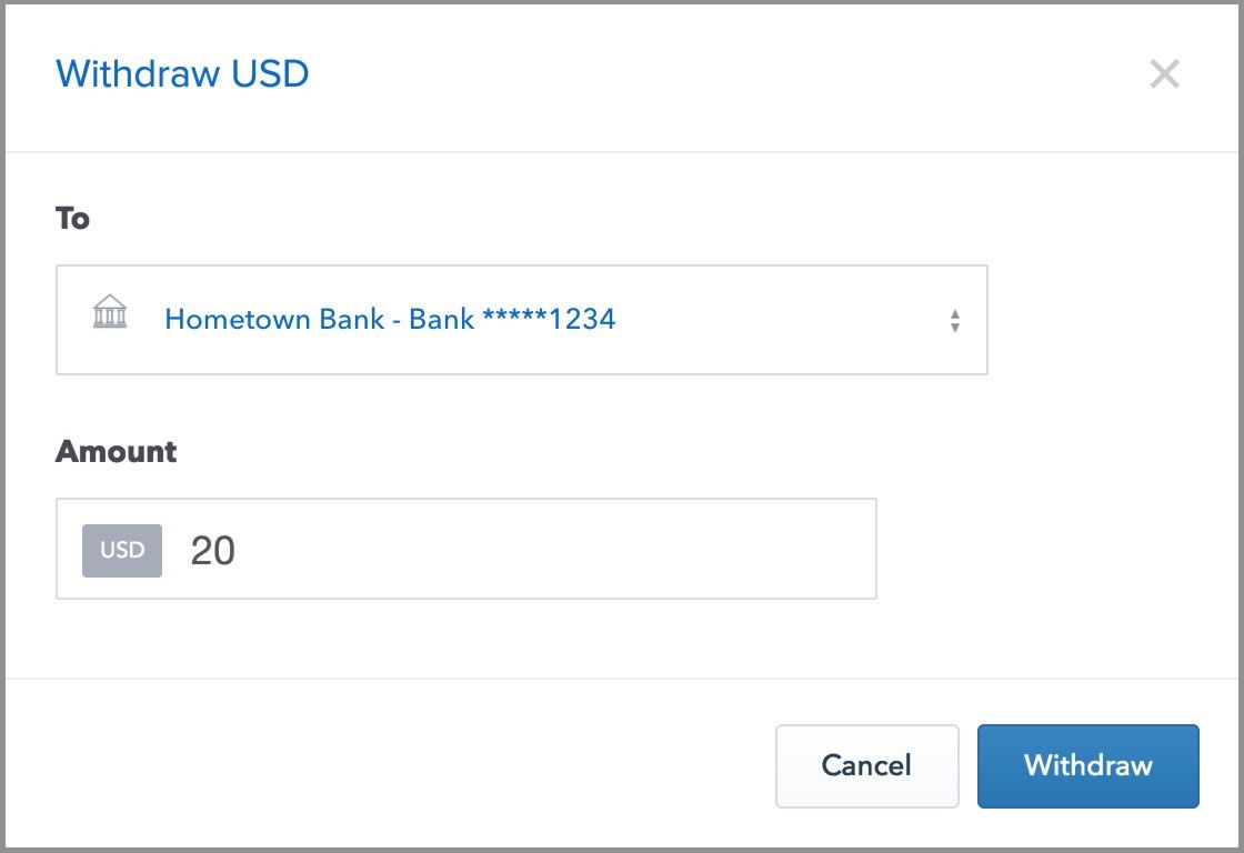 retirar dinero Coinbase banco 3