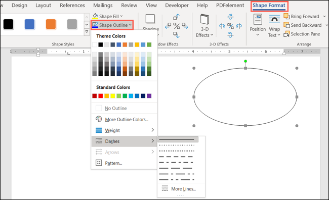 Así hemos logrado poner un círculo alrededor del texto en Microsoft Word