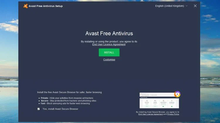 Instalar antivirus en PC.