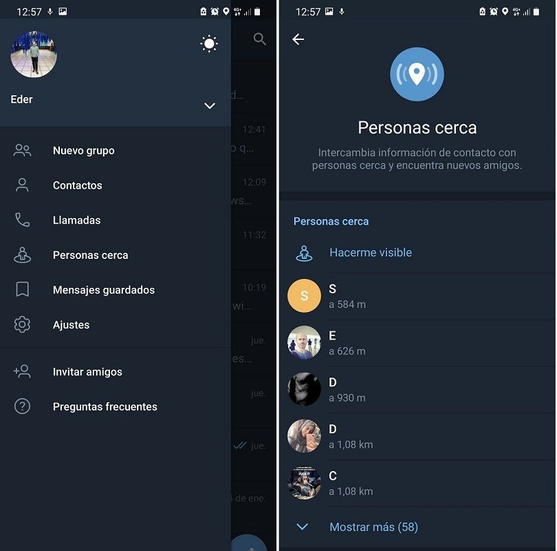 agregar contactos cercanos Telegram 3