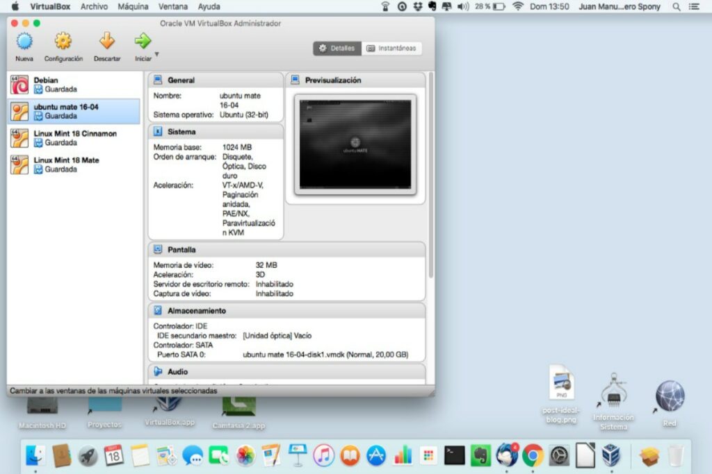 comandos útiles VirtualBox 2