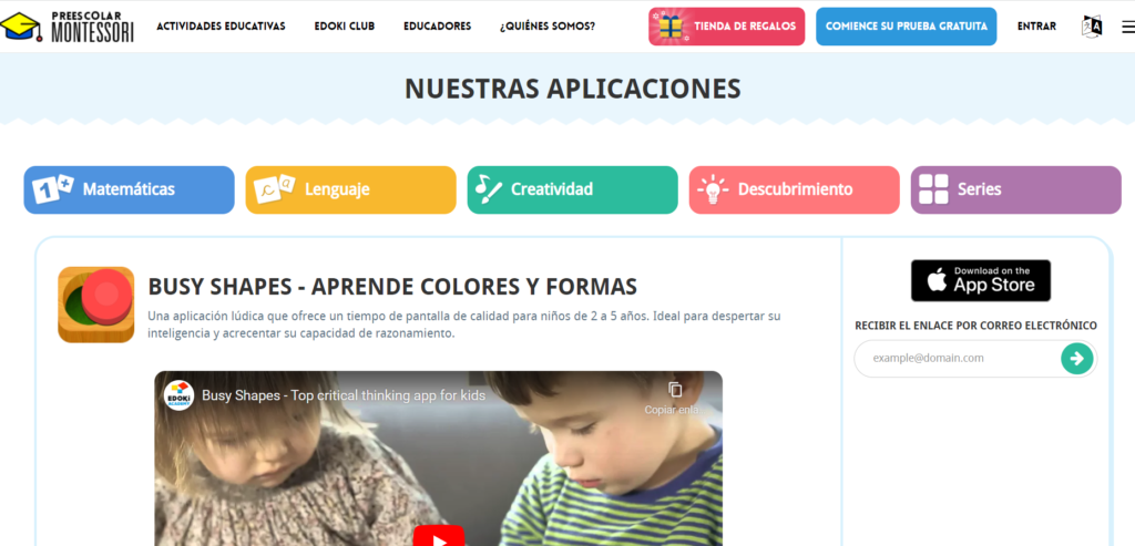 Para niños de 2 a 5 años.