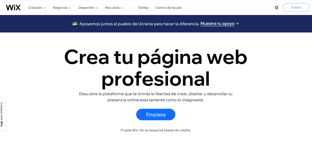 Crea tu página web profesional gratis