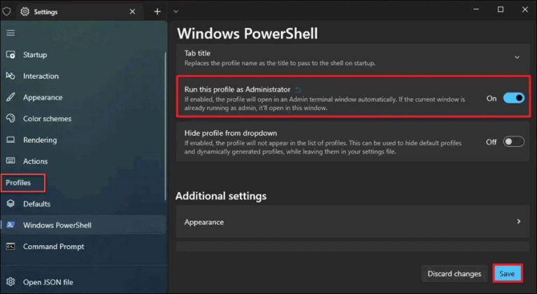 Así podemos abrir PowerShell como administrador siempre.