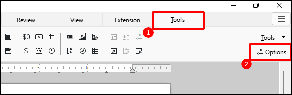 Herramientas de LibreOffice.