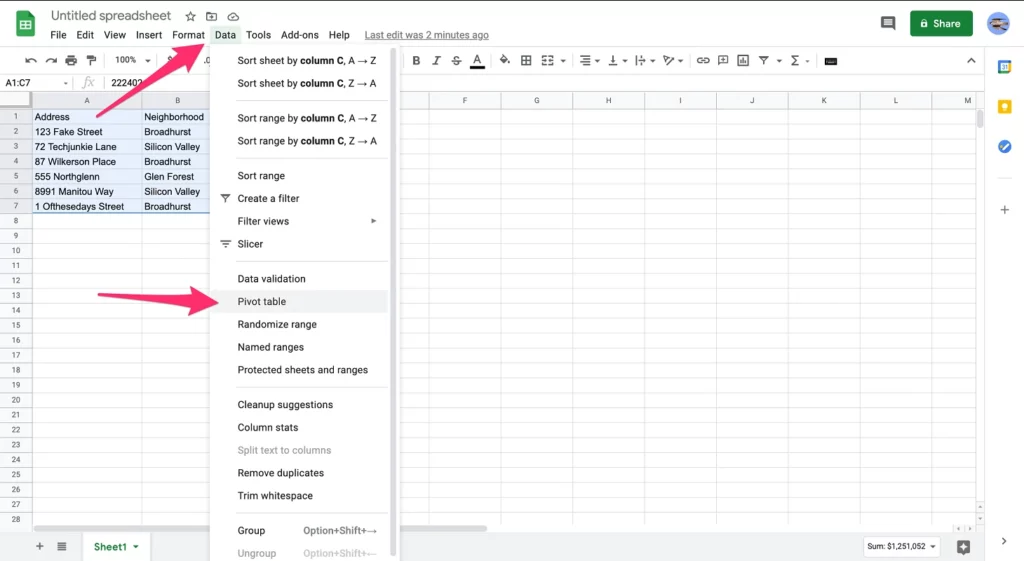 actualizar tablas dinámicas Sheets 2