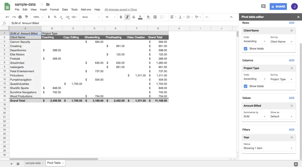 actualizar tablas dinámicas Sheets 3