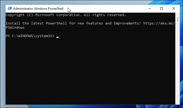 PowerShell como administrador