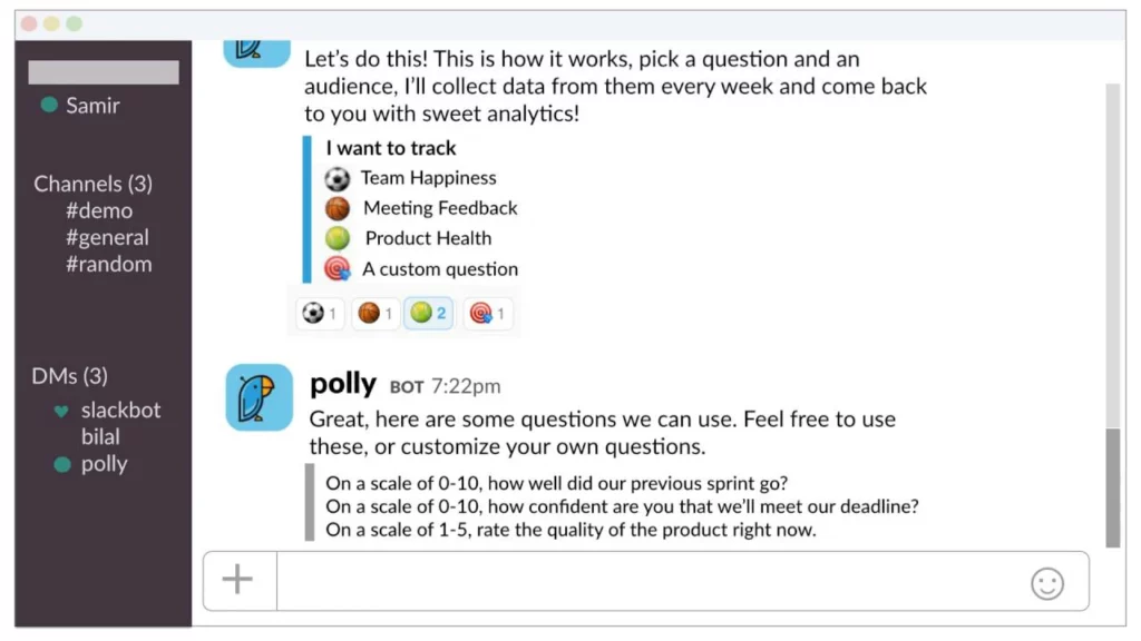 hacer encuesta Slack 3