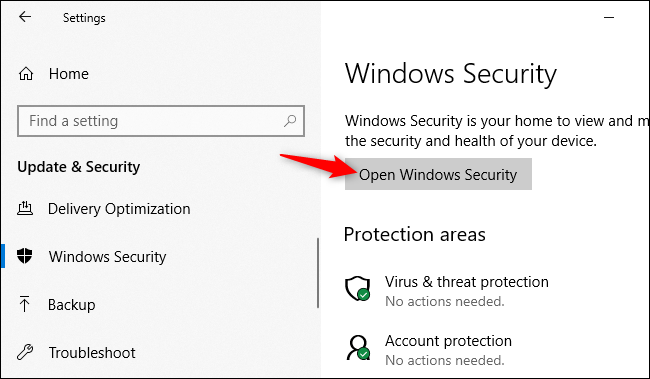 Abrir Windows Defender.