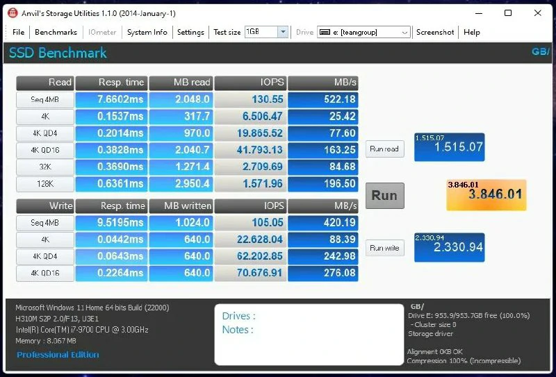 review TeamGroup EX2 SSD 22