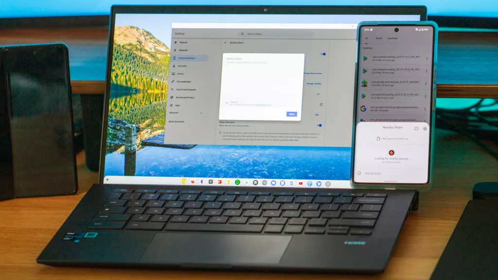 Cómo enviar archivos desde el teléfono a Chromebook con Near Share