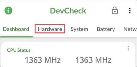 Ver procesador y velocidad de un teléfono Android.