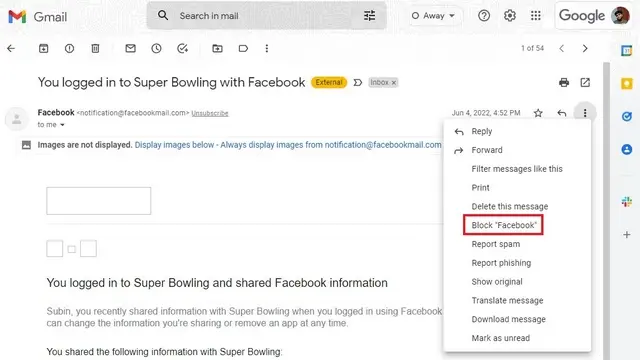 Bloquear correos electrónicos Gmail desde Windows, Linux y Mac.