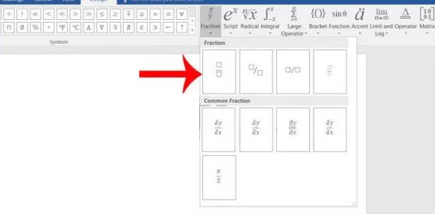 Escribir fracciones en Microsoft Word.