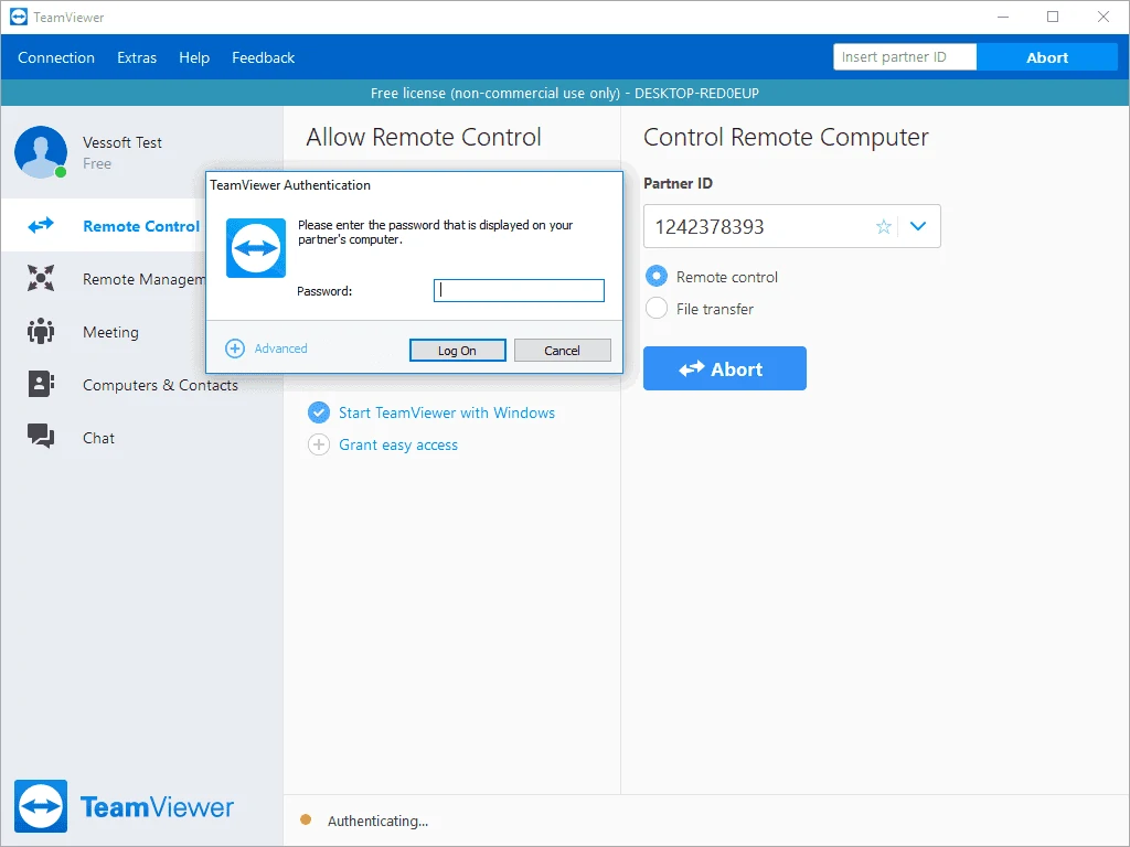 agregar nuevo equipo TeamViewer 2