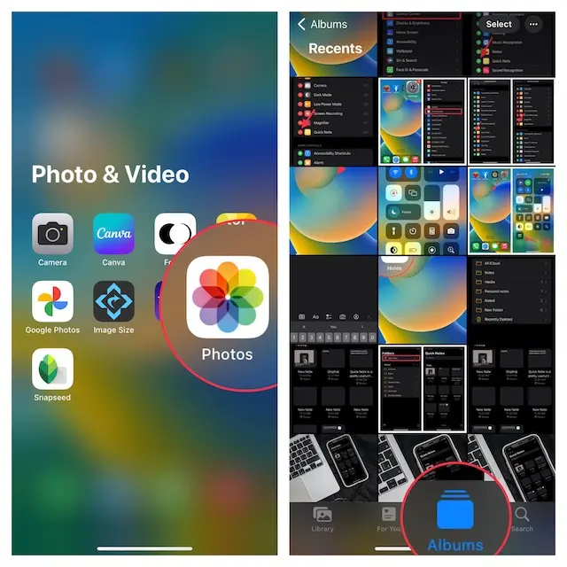 Bloquear álbum fotos oculto en iPhone.