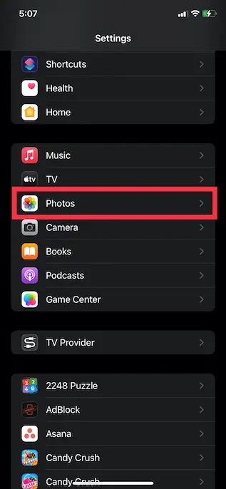 Fotos de iOS 16.