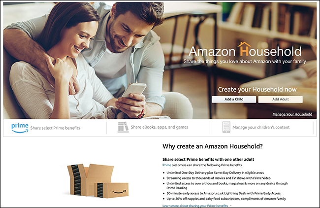 Cómo usar Amazon Household