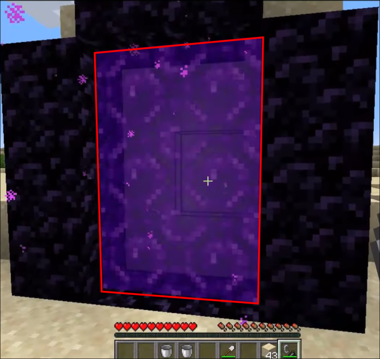 Así hemos conseguido crear un portal del Nether.