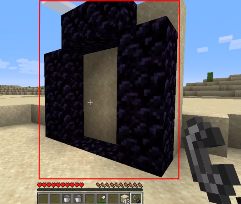 Crear un portal del Nether en Minecraft