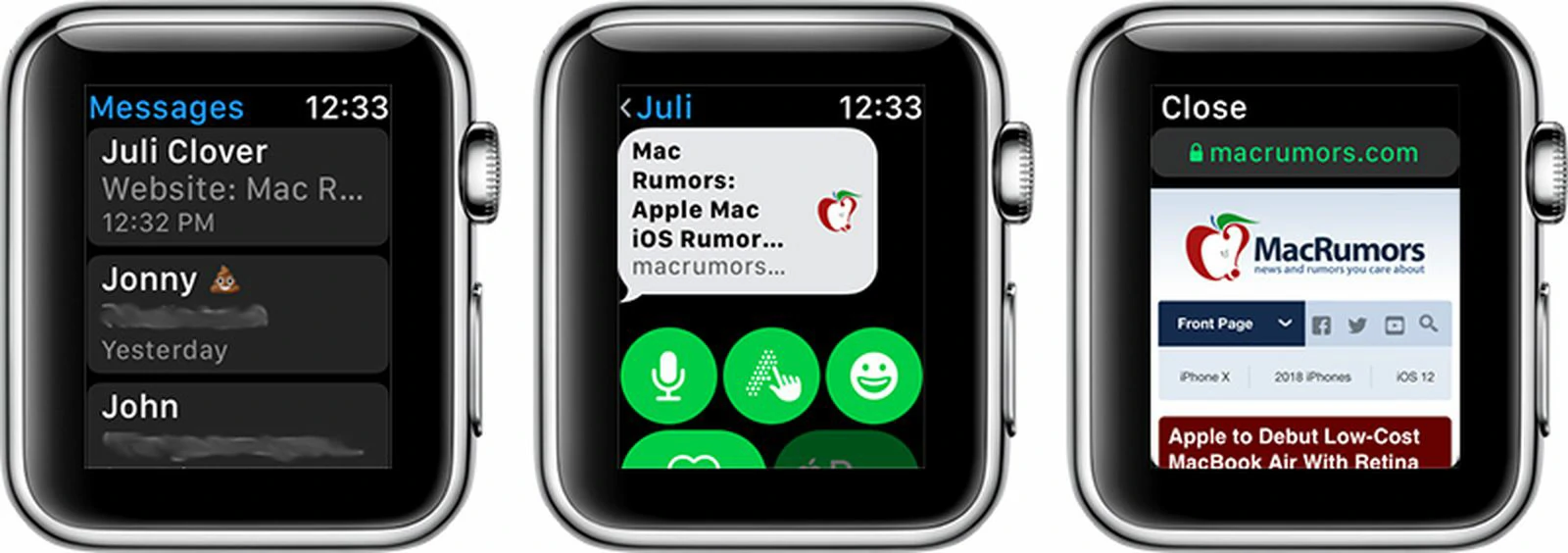 navegador oculto Apple Watch 2