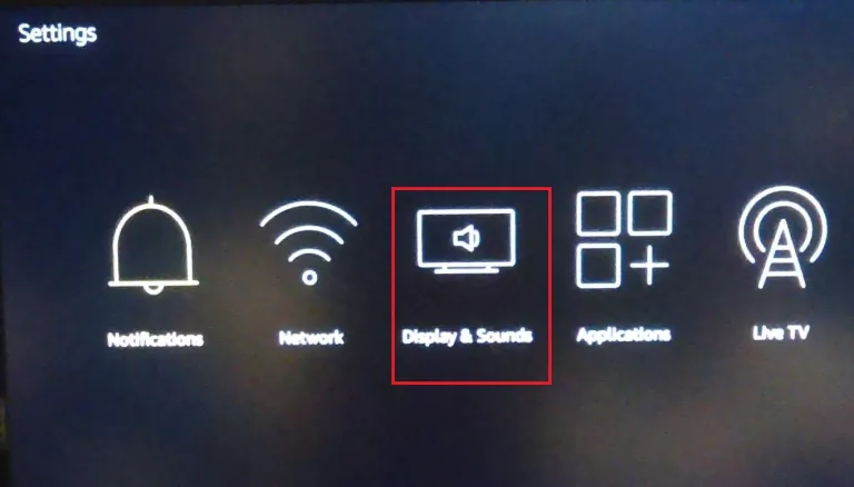 Pantalla y Sonido de Amazon Fire Stick