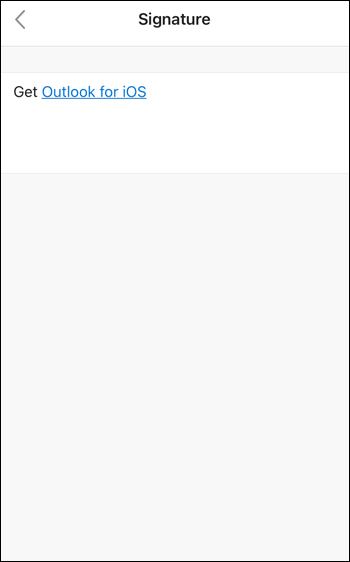 Cambiar firma de Outlook en iOS.