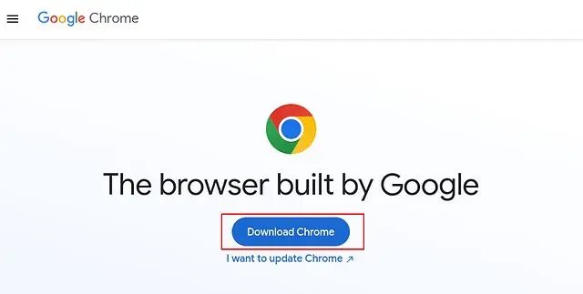 Descargar Chrome.