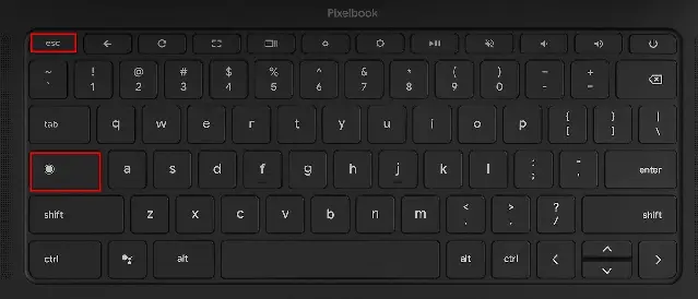 Atajo de teclado Chromebook