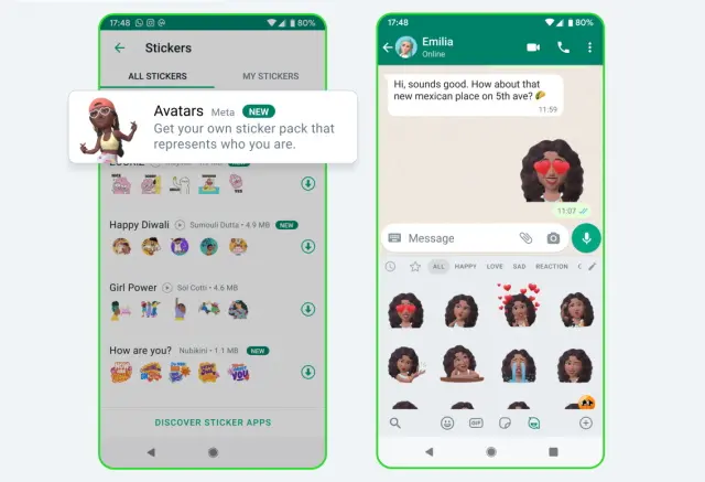 Crear un avatar en WhatsApp