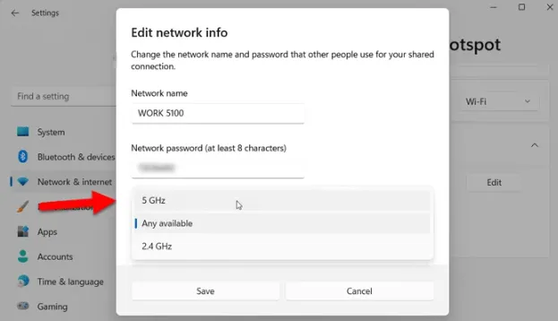 Comprobar la configuración del punto de acceso móvil