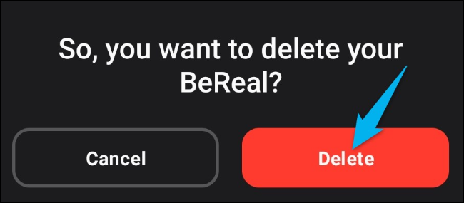 Eliminar BeReal.