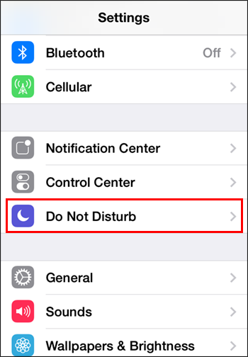 No molestar iOS.