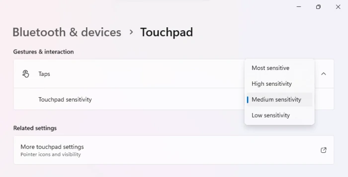 evitar delay touchpad Windows 2