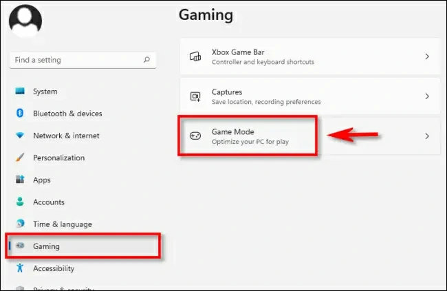 optimizar juegos Windows 11 modo juego