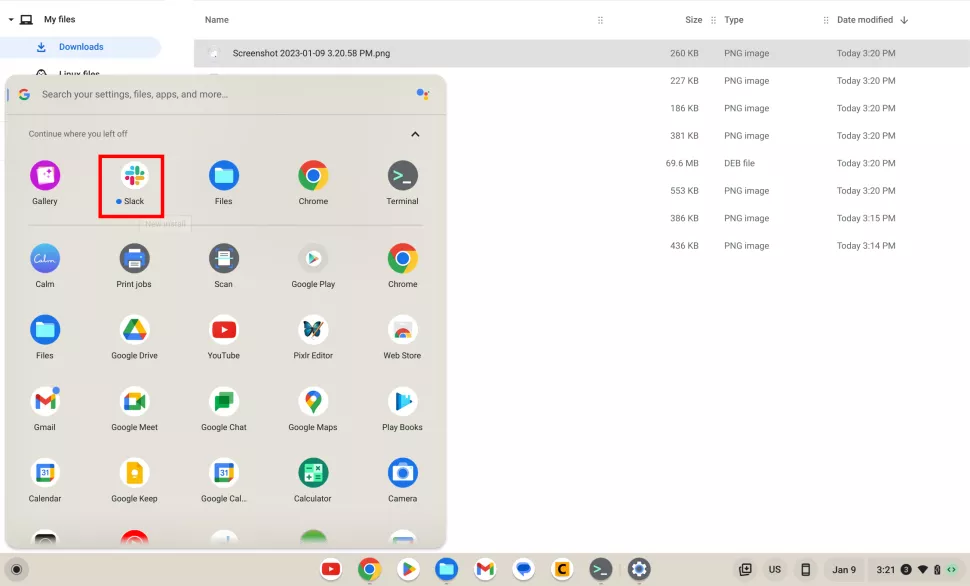 instalar apps Linux Chromebook 3