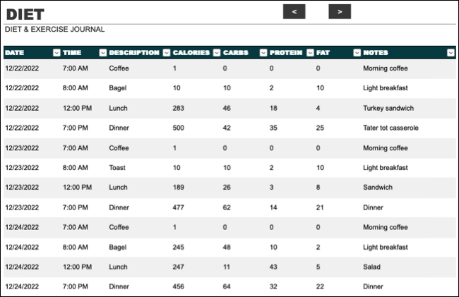 seguimiento salud Excel 3