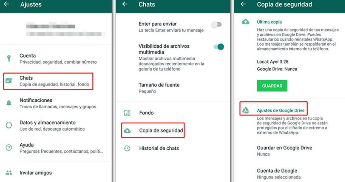 copia seguridad whatsapp
