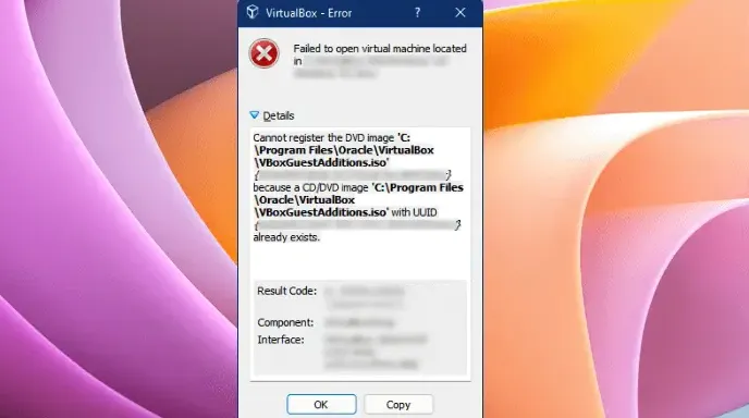 Cómo solucionar error en donde VirtualBox no puede registrar la imagen del DVD