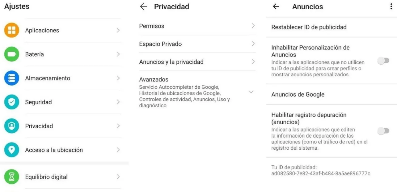 Cómo quitar los anuncios de mi celular desactivando los servicios de Google