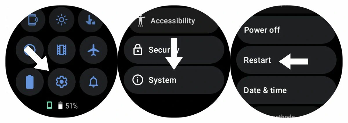 reiniciar reloj Wear OS 2