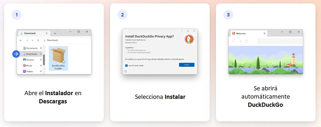 instalar DuckDuckGo