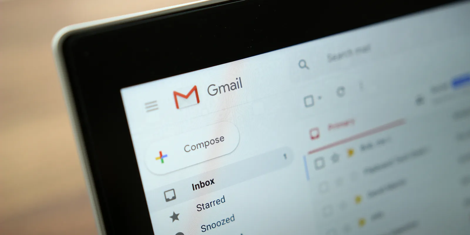 búsqueda Gmail no funciona